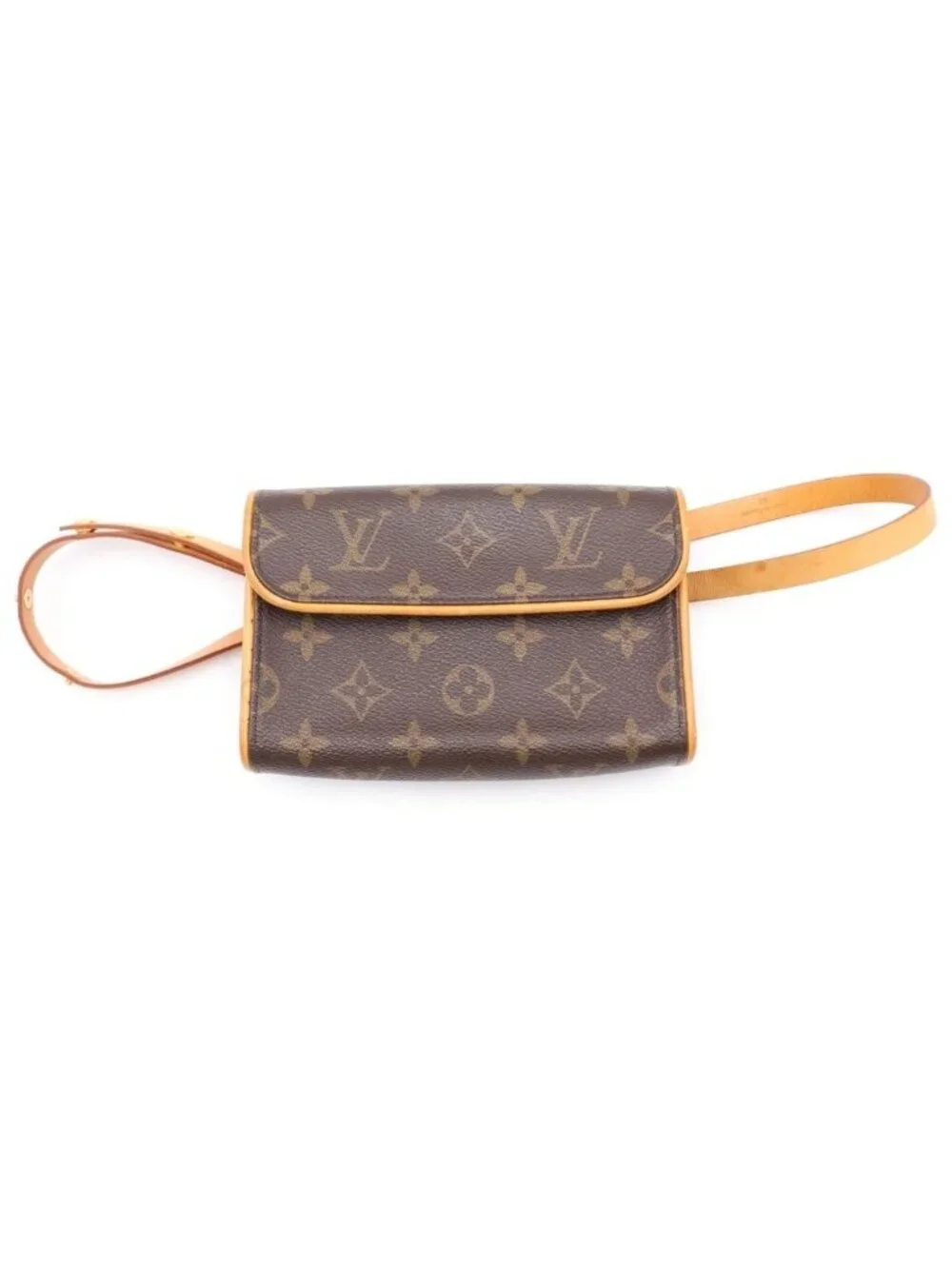 Louis Vuitton Monogram Pochette Florentine Waist Bag Leather Brown